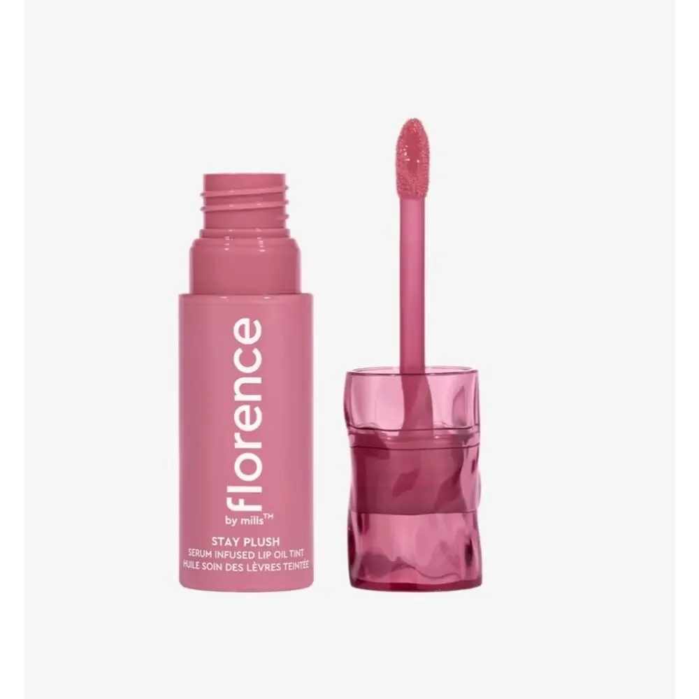 $16 New Florence by mills Stay Plush Serum Infused Lip Oil Tint - Bahama Mama